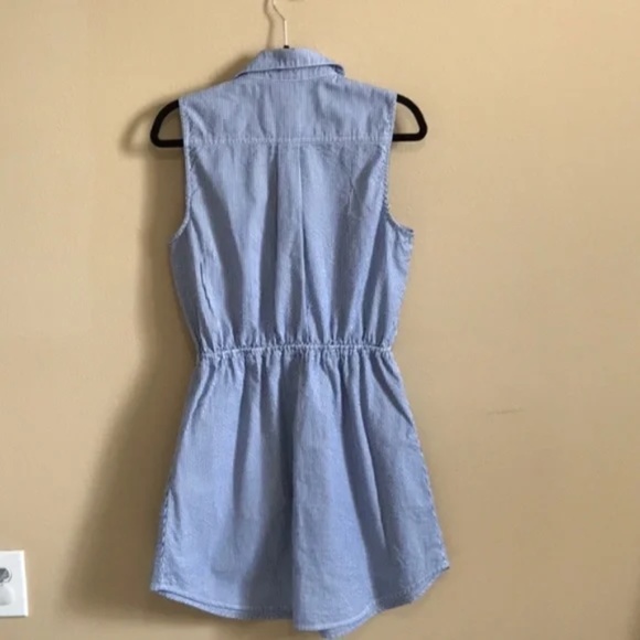 Belle du Jour Blue and White Striped Dress Small - Picture 4 of 4